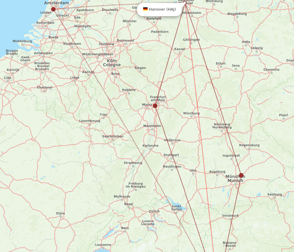 VRN-HAJ flight routes