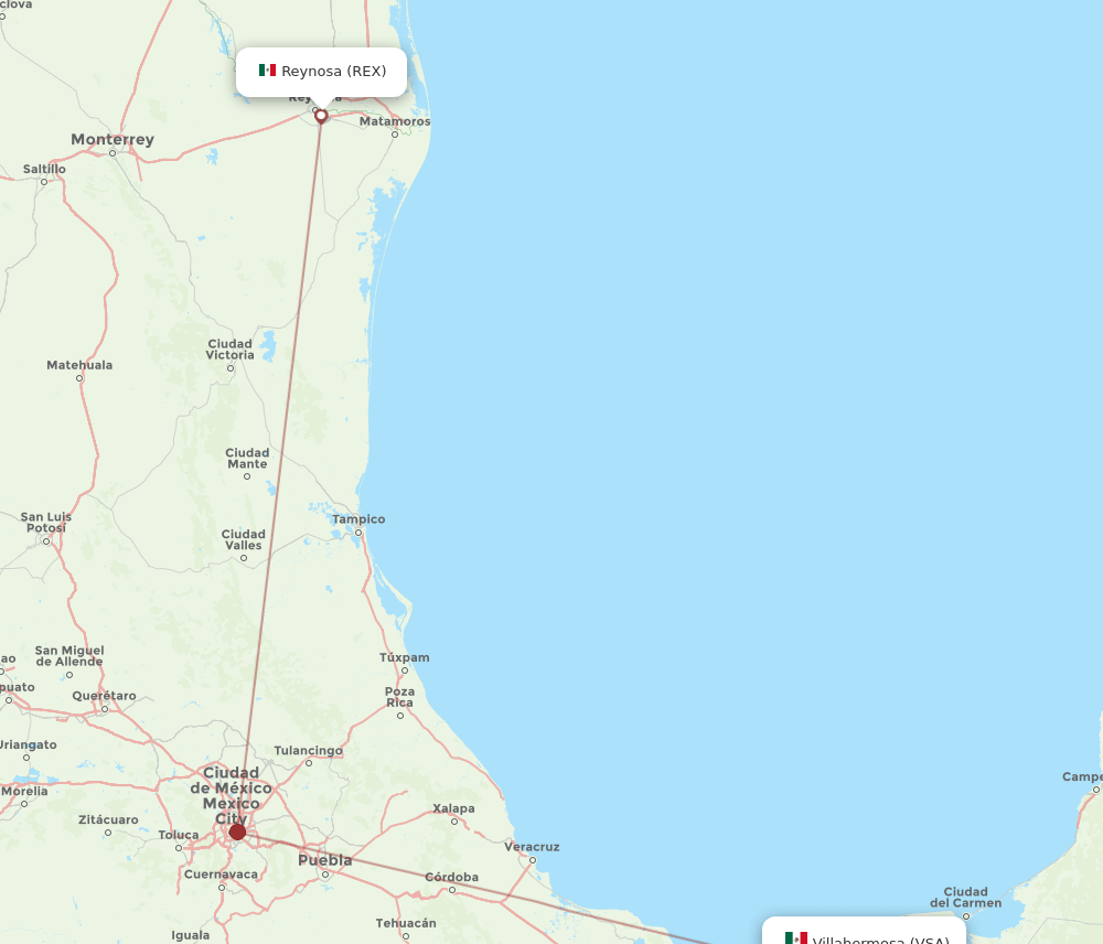 VSA-REX flight routes