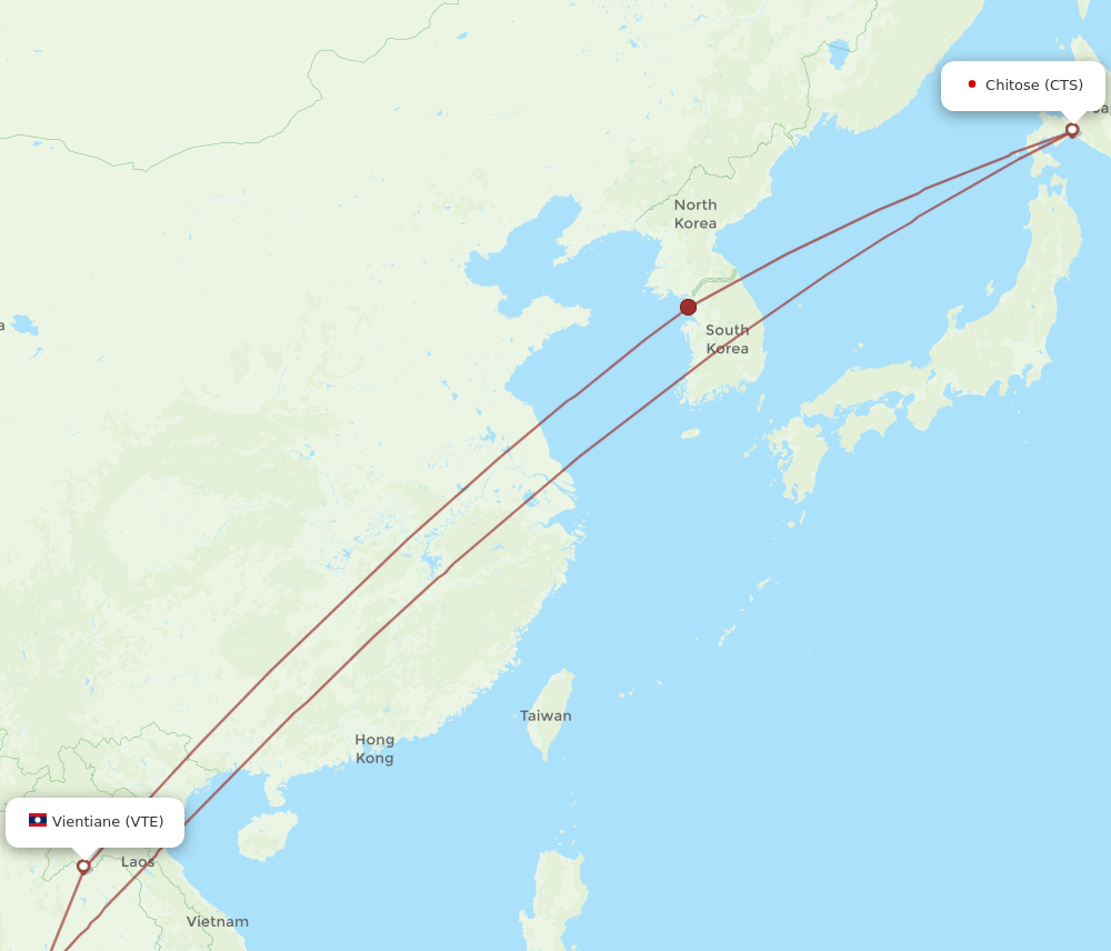 VTE-CTS flight routes