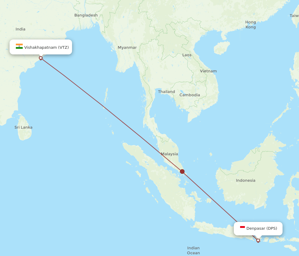 VTZ-DPS flight routes