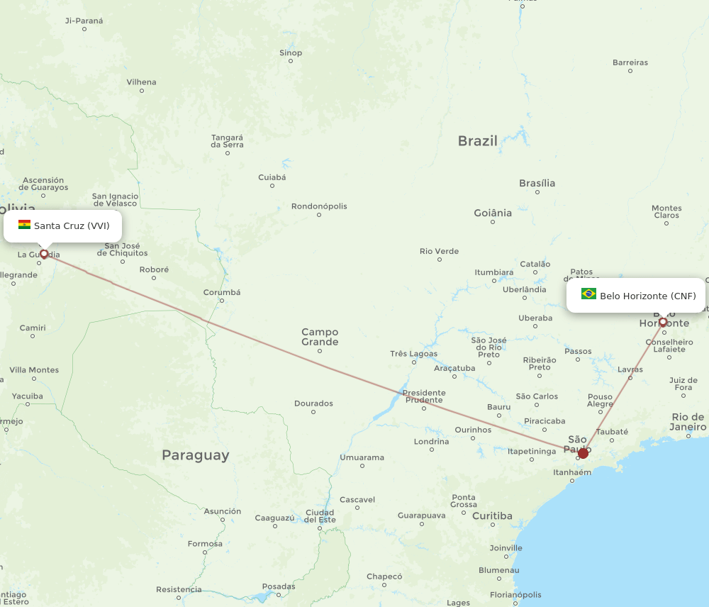 VVI-CNF flight routes