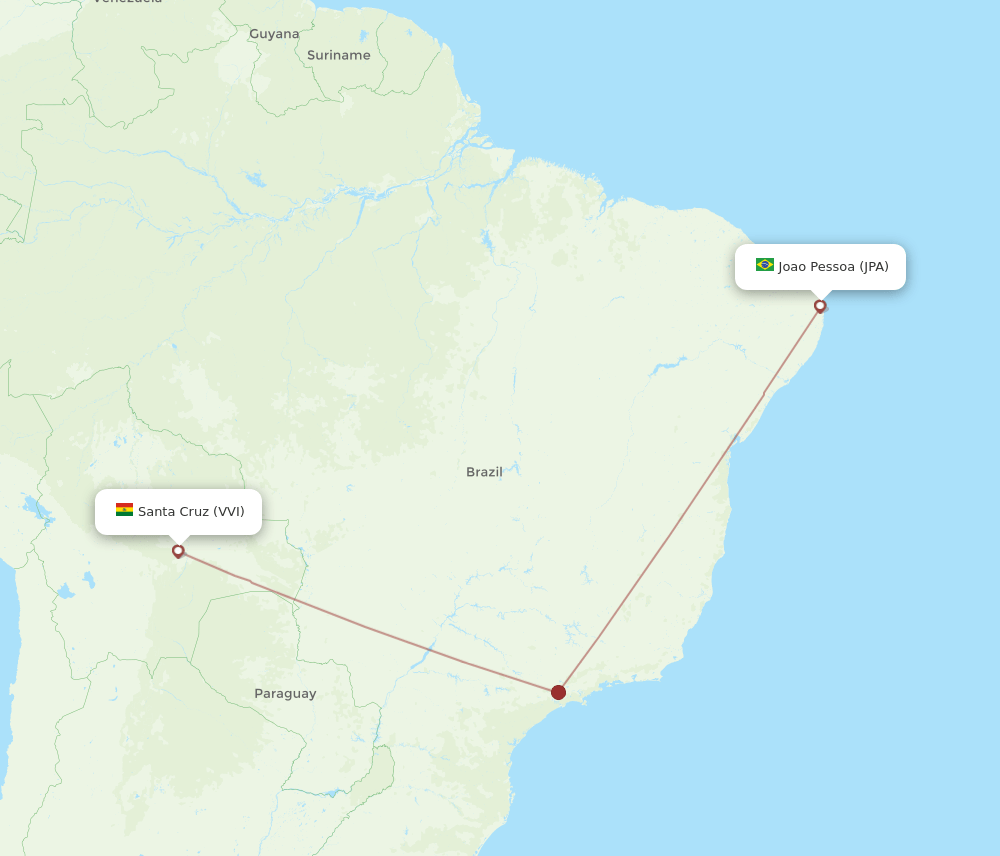 VVI-JPA flight routes