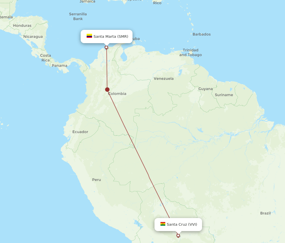 VVI-SMR flight routes
