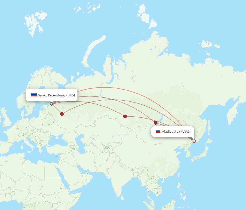 VVO-LED flight routes