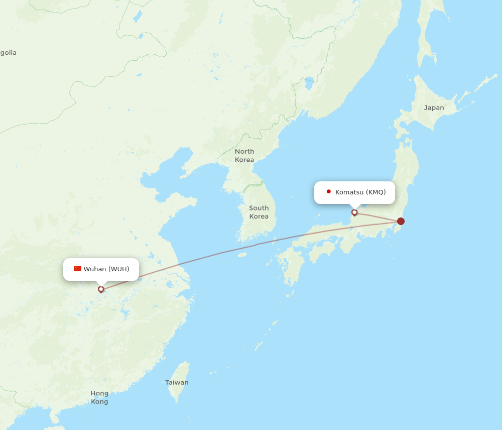 WUH-KMQ flight routes