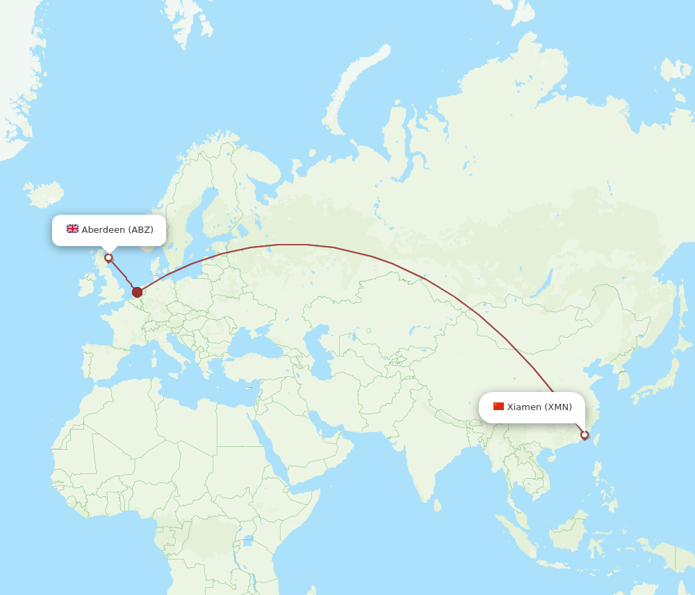 XMN-ABZ flight routes