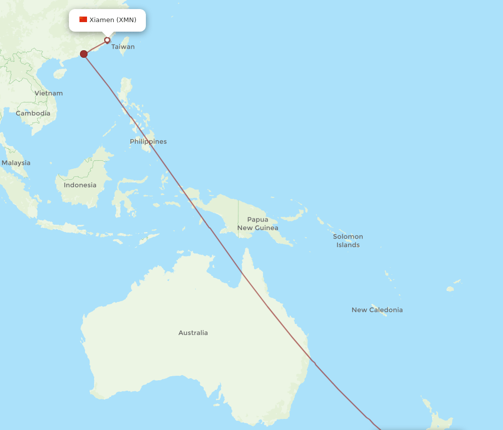 XMN-CHC flight routes