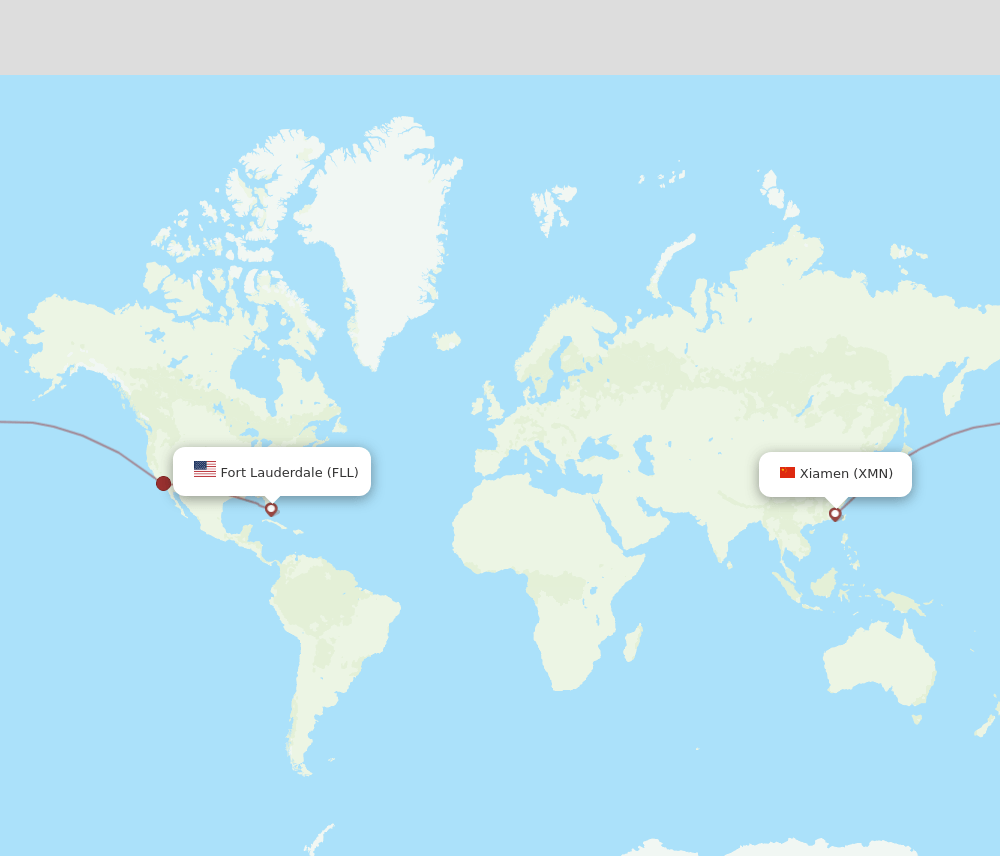 XMN-FLL flight routes