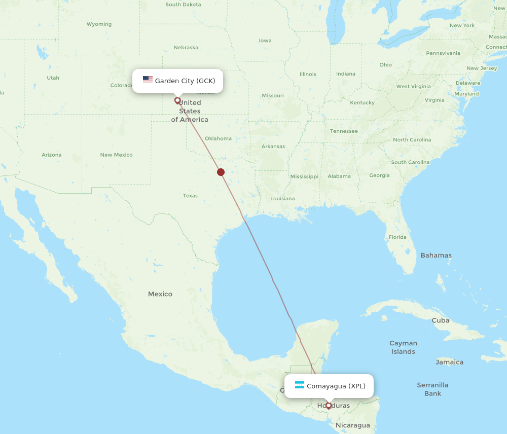 XPL-GCK flight routes
