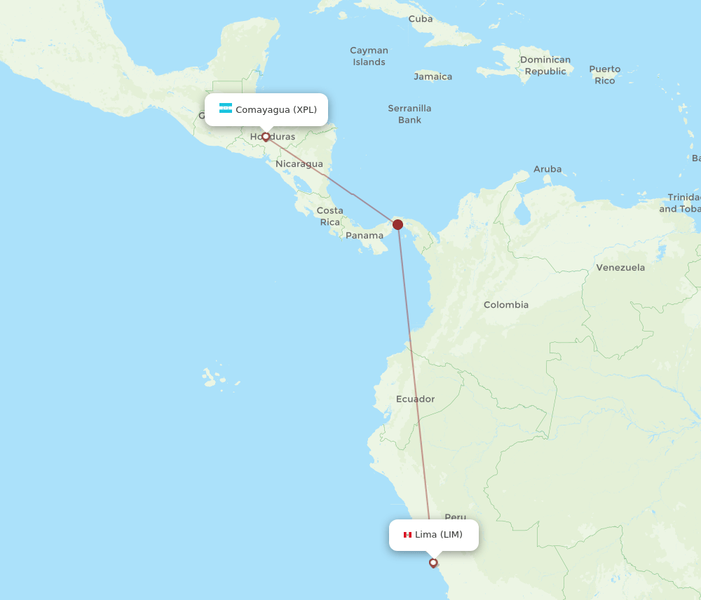XPL-LIM flight routes