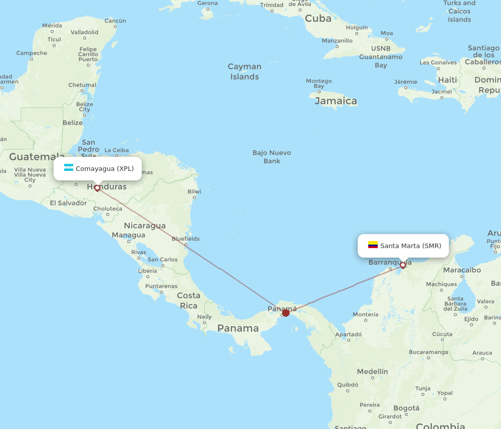 XPL-SMR flight routes
