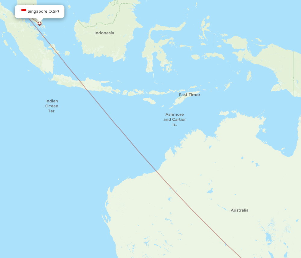 XSP to ADL flights and routes map