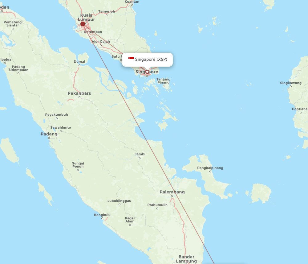 XSP to CGK flights and routes map