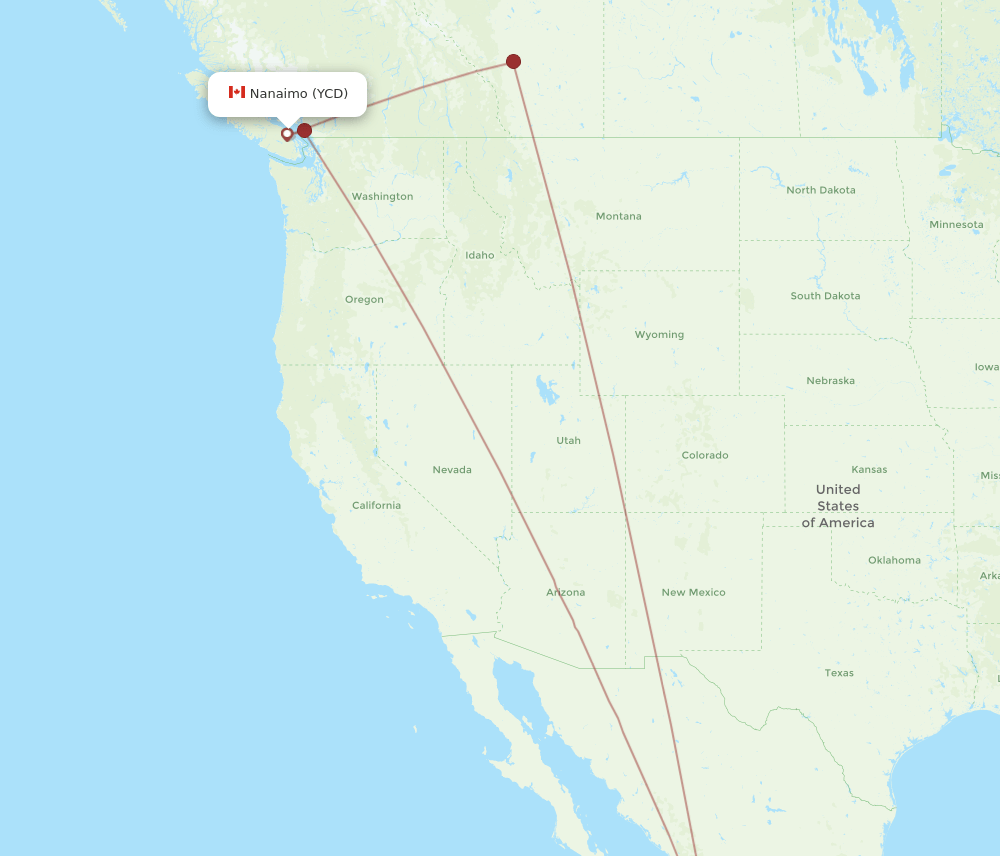 YCD-PVR flight routes