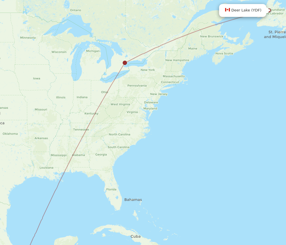 YDF-HUX flight routes