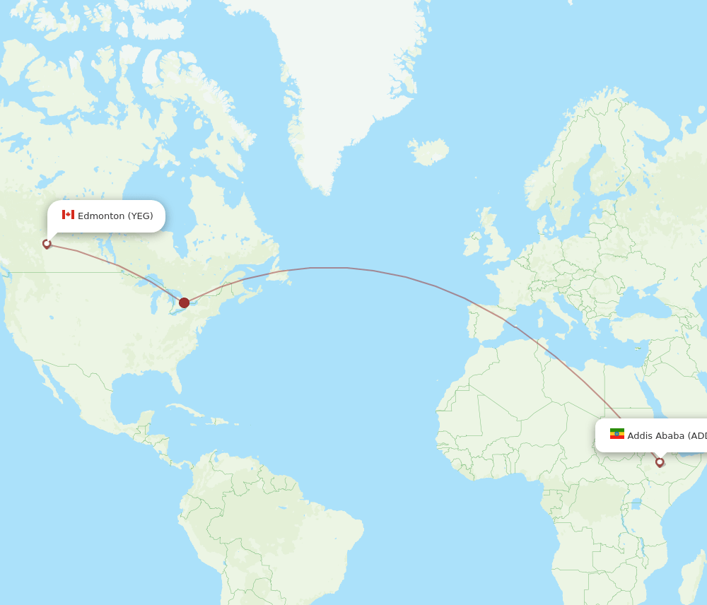 YEG-ADD flight routes