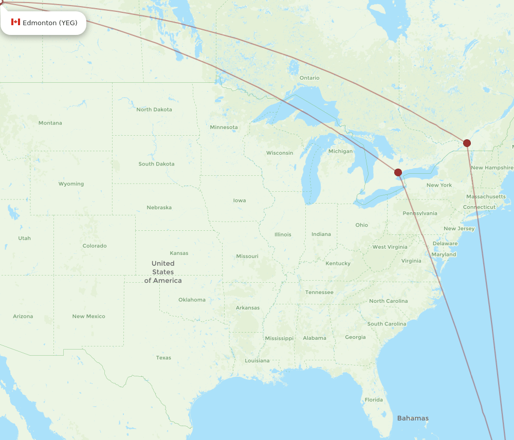 YEG-AZS flight routes