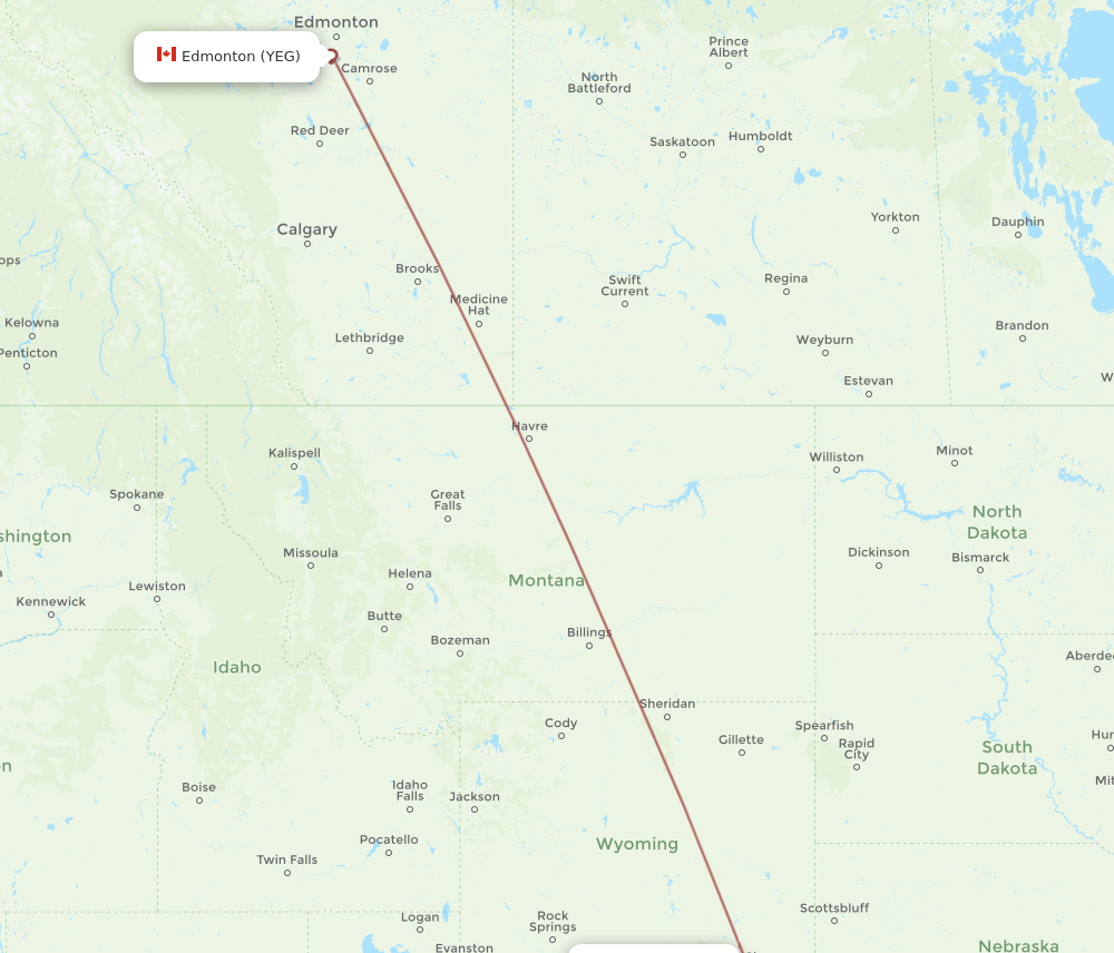 YEG-HDN flight routes
