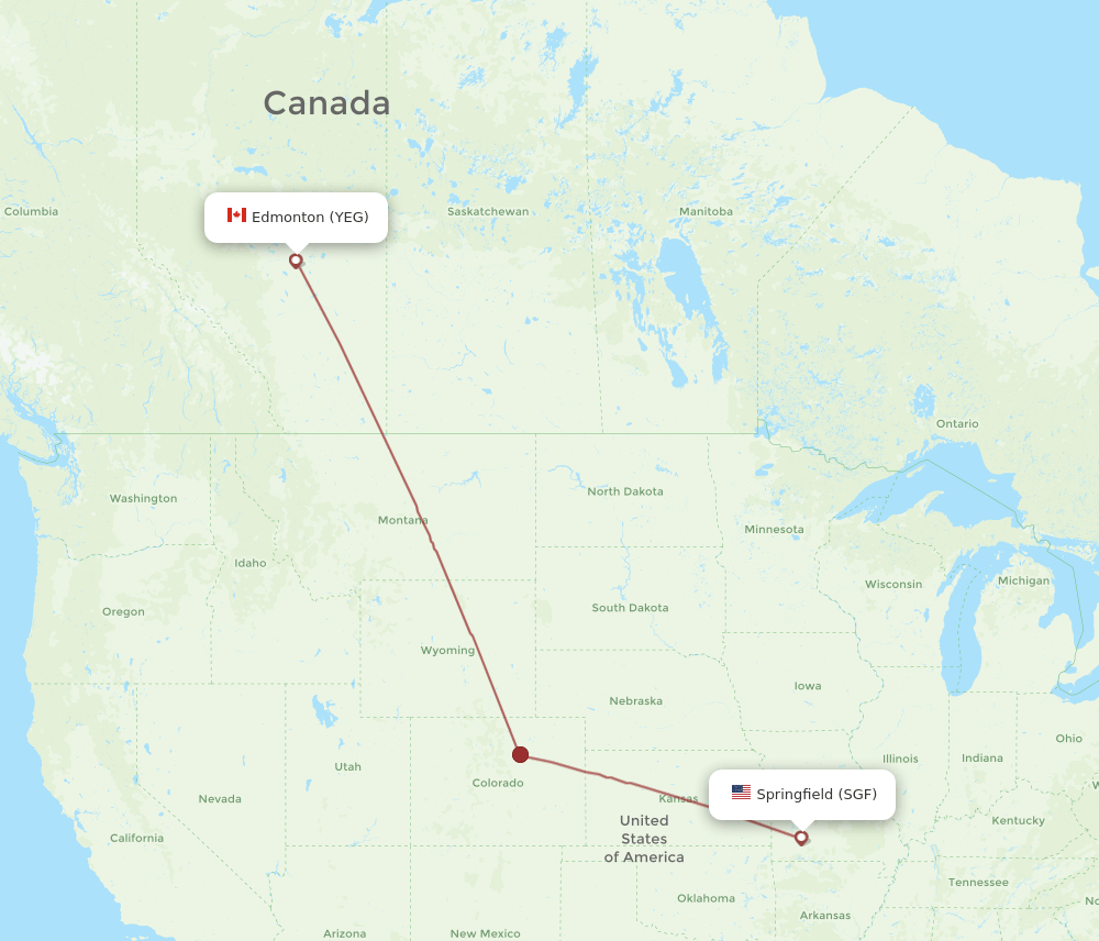 YEG-SGF flight routes