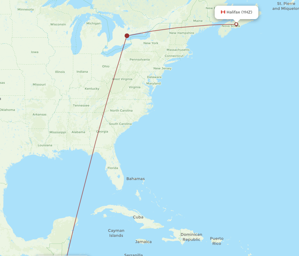 YHZ-SAL flight routes