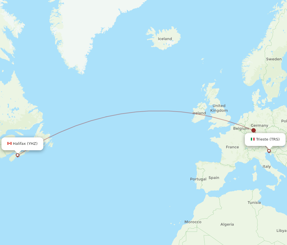 YHZ-TRS flight routes