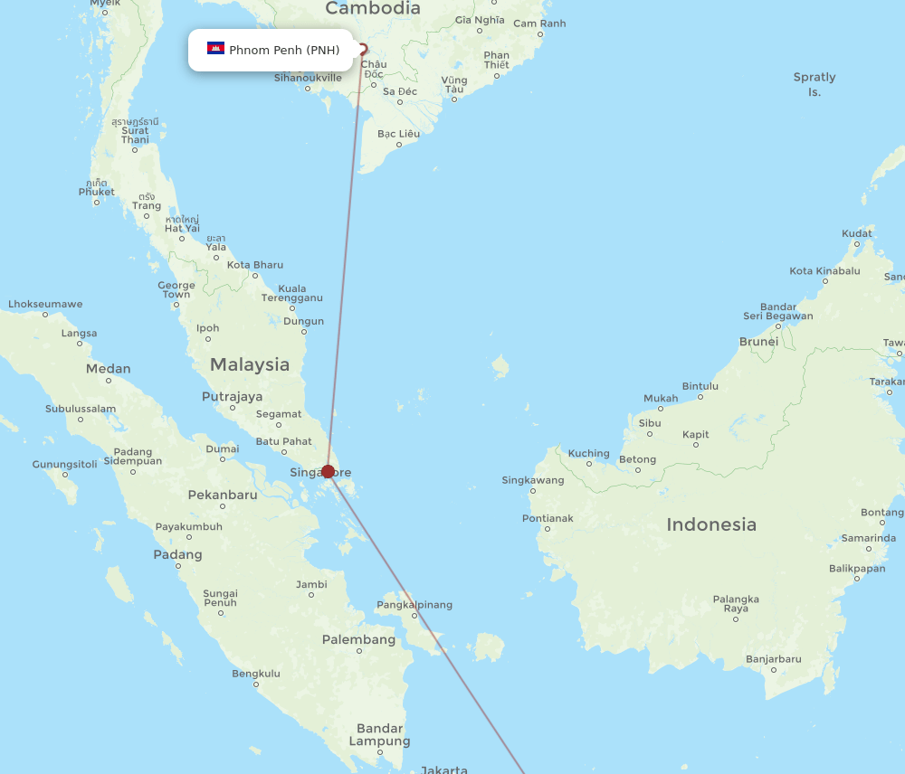 YIA-PNH flight routes