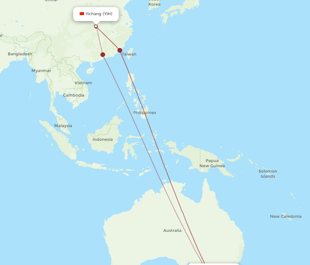 YIH-MEL flight routes