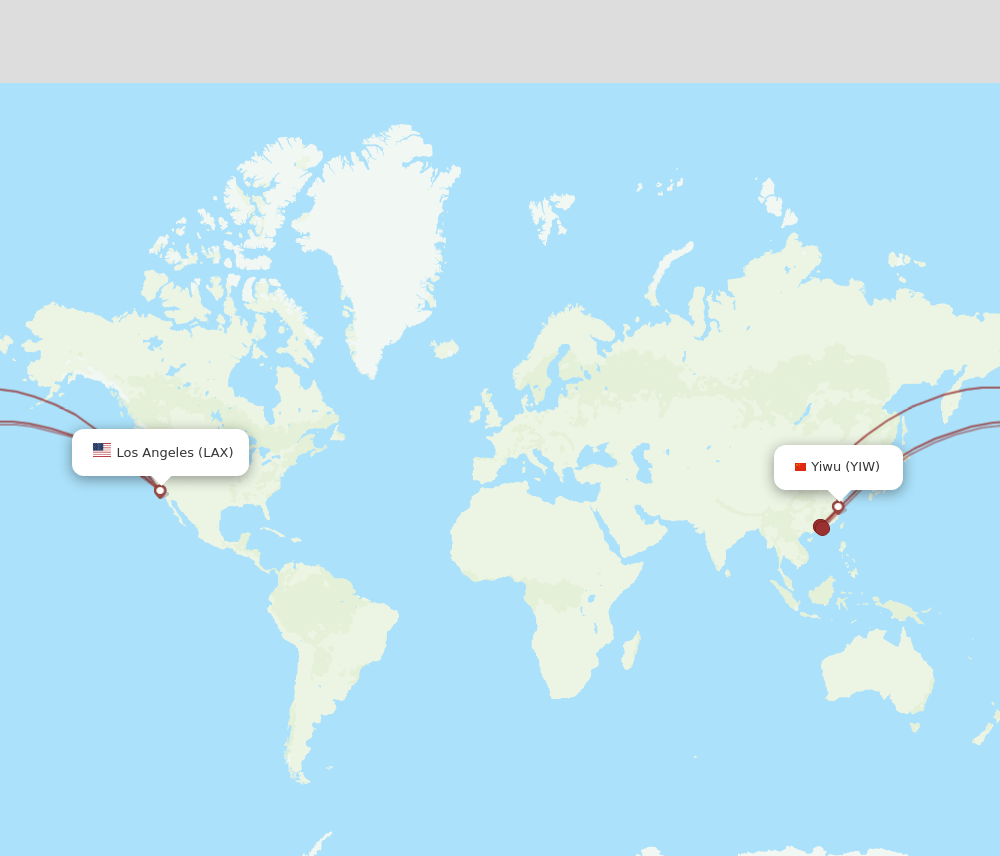 YIW-LAX flight routes