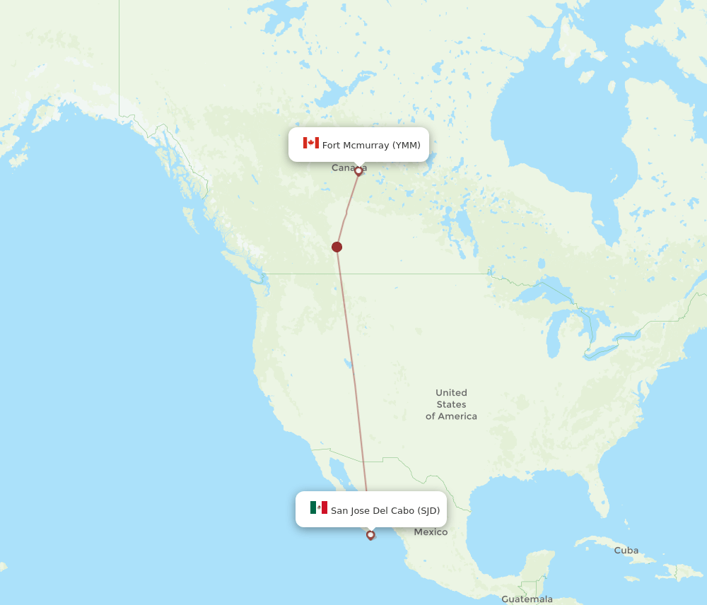 YMM-SJD flight routes