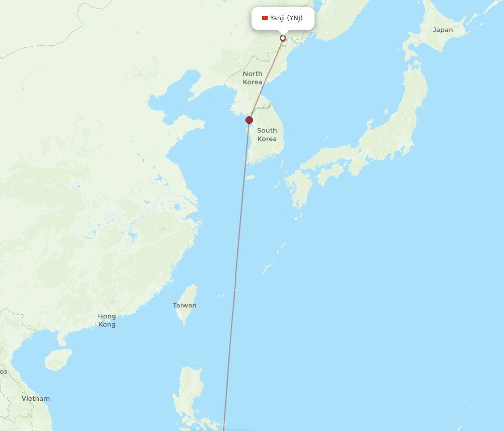 YNJ-CEB flight routes
