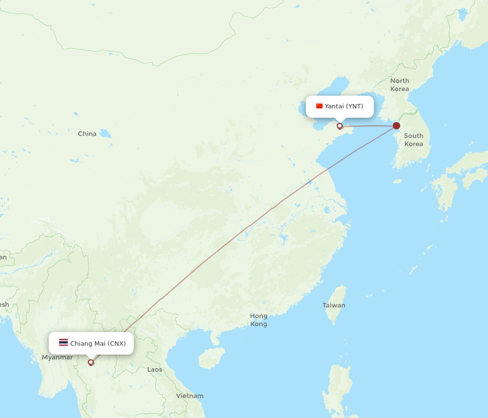 YNT-CNX flight routes