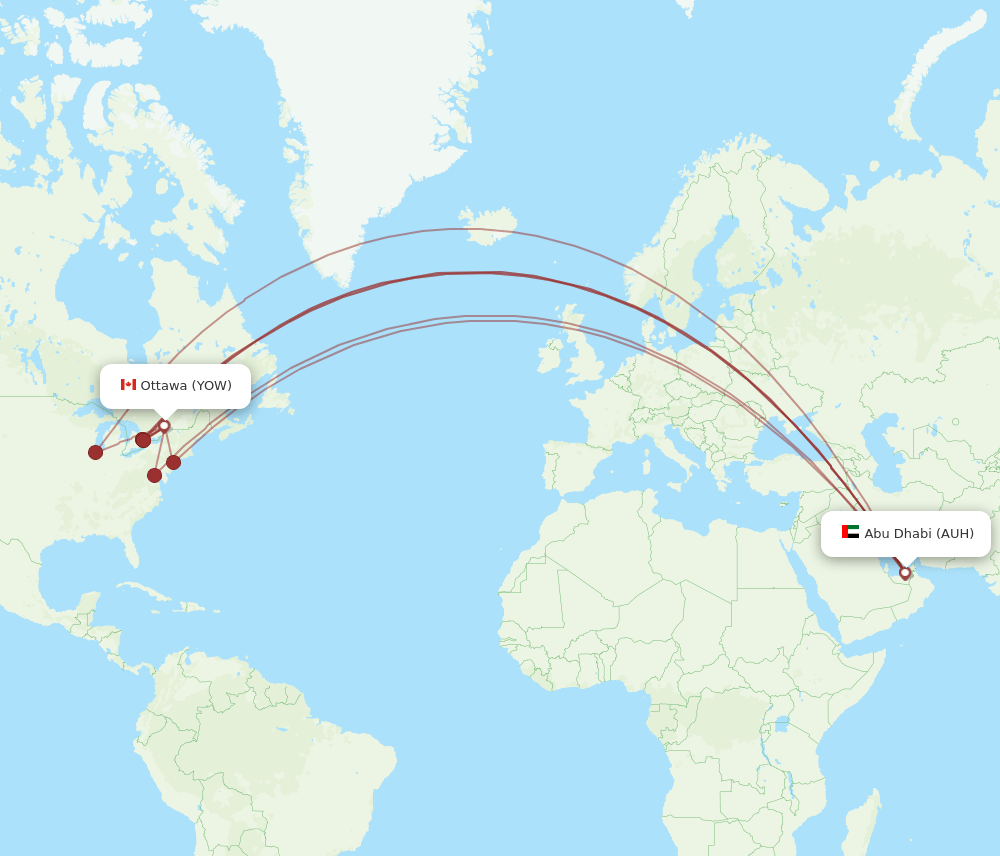 YOW-AUH flight routes