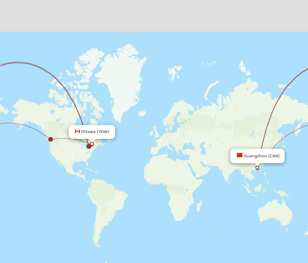 YOW-CAN flight routes