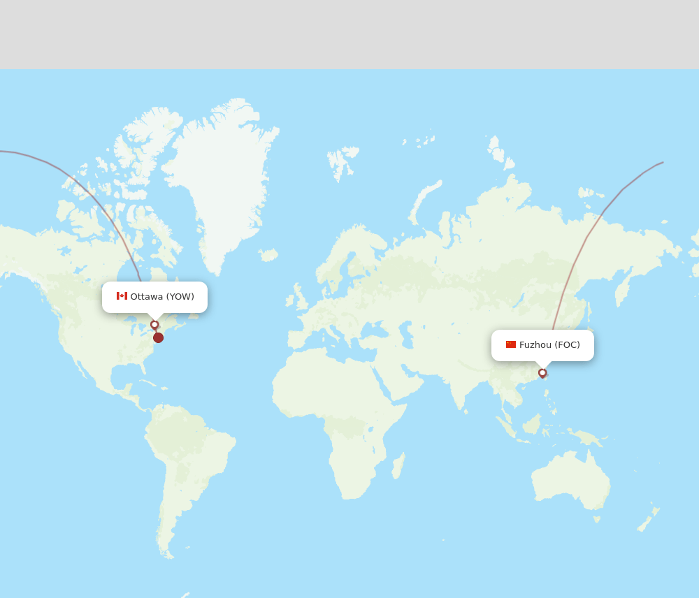 YOW-FOC flight routes