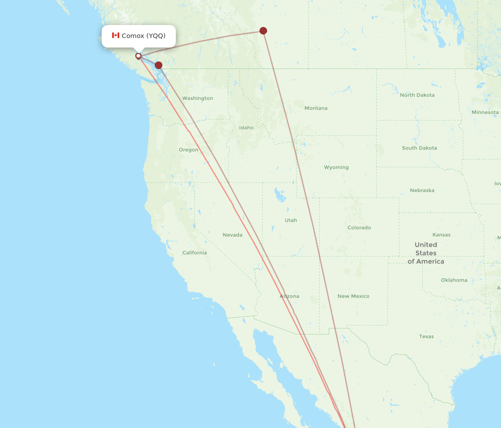 YQQ-PVR flight routes