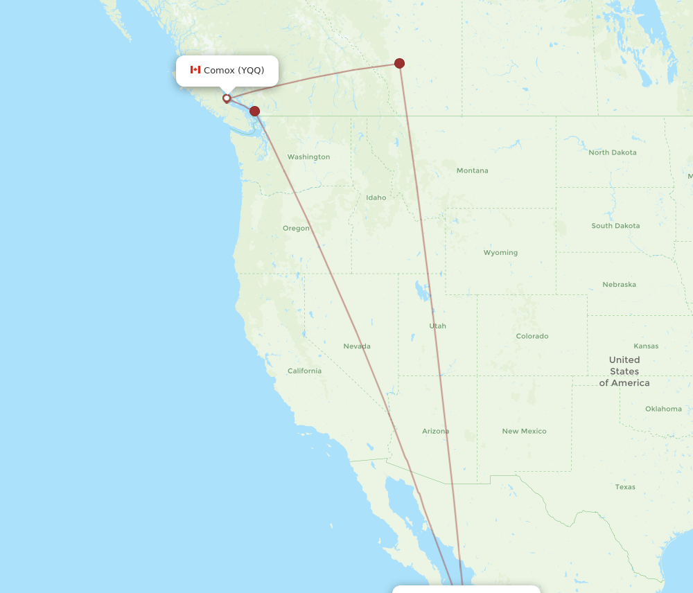 YQQ-SJD flight routes