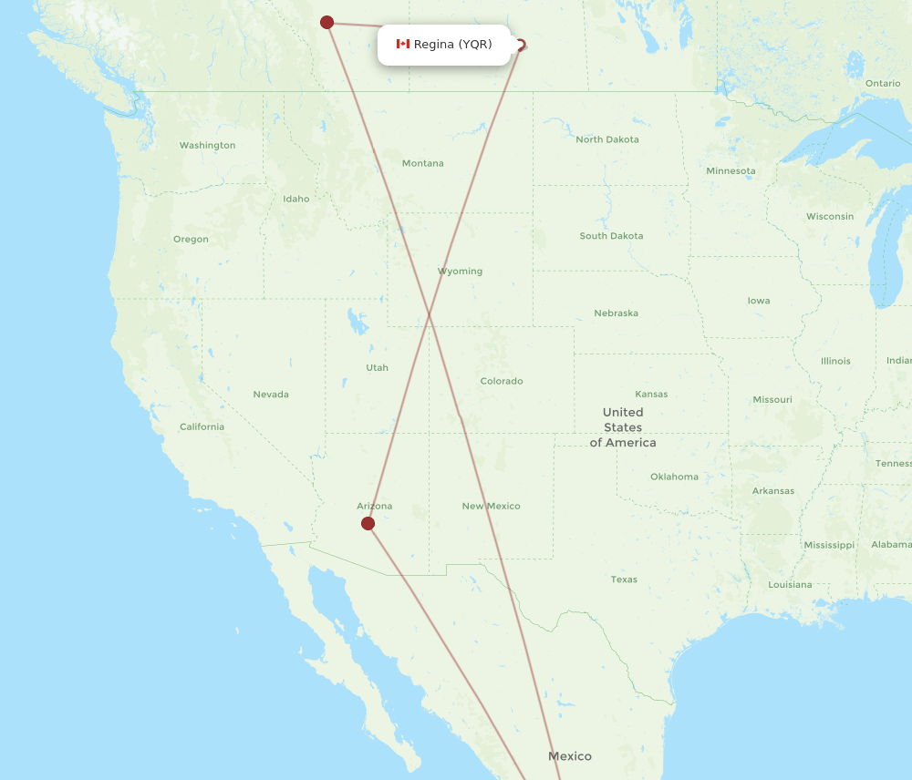 YQR-ZIH flight routes