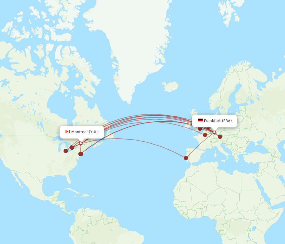 YUL-FRA flight routes