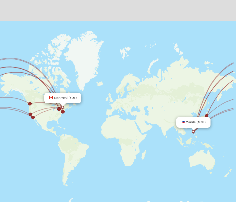 YUL-MNL flight routes