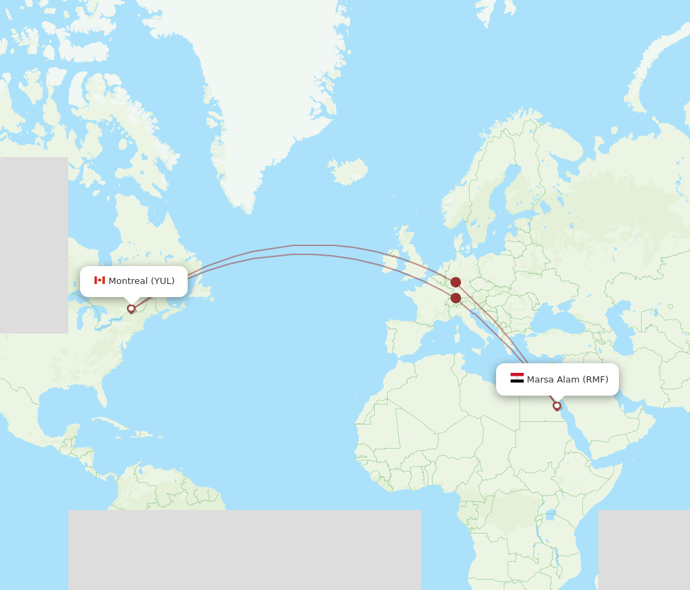 YUL-RMF flight routes