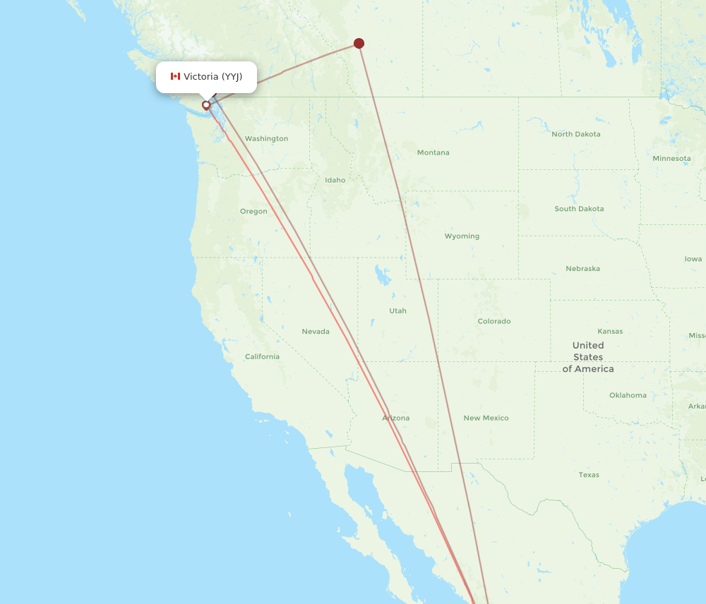 YYJ-PVR flight routes
