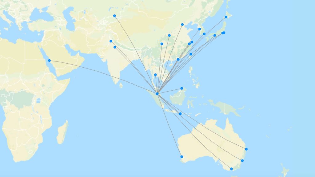 AirAsia X – route map